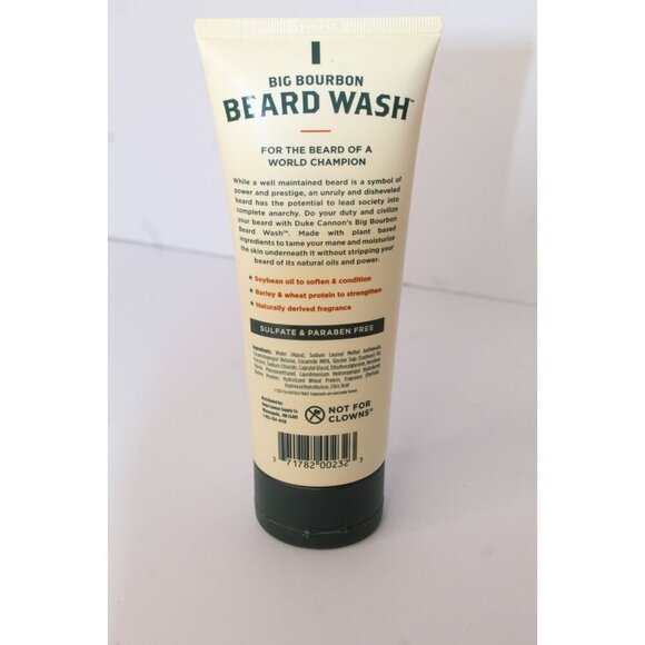 Duke Cannon Big Bourbon Beard Wash 6 oz Oak Barrel Scent New Unused - Picture 2 of 5